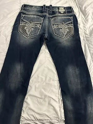 Rock Revival Jeans Mens 36x32 Relaxed Taper • $20.50