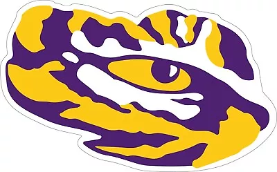 LSU Tiger Eye Vinyl Decal Sticker ~ For Cars Walls Cornhole Boards • $45.99