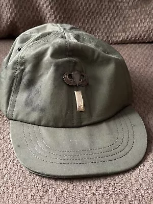 Vintage Olive Drab Utility Cover - Army Airborne OD Green 8-Point Hat Size 7 • $29.99