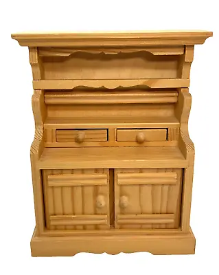 Bodo Hennig Wooden Cupboard Cabinet Hutch Vintage Dollhouse Miniature Furniture • $45