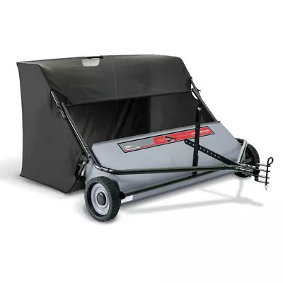 Lawn Sweeper Lawn Tractor Tow Behind Outdoor Leaves Grass Collector Bag Cleaner  • $454.11