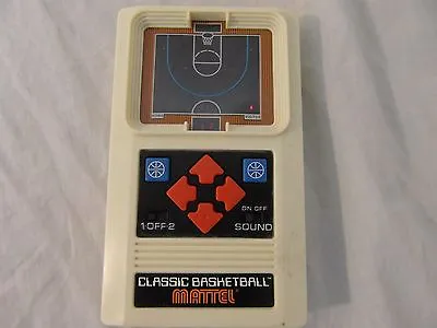 2003 Mattel Battery Powered White Classic Hand Held Basketball Electronic Game • $32.39