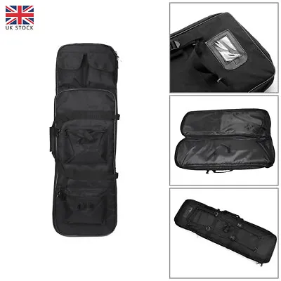 Tactical Hunting Shooting Padded Carry Case Air Rifle Gun Slip Bag Backpack New • £22.99