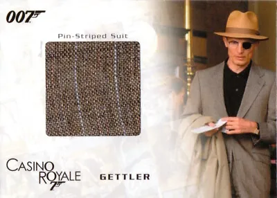 James Bond In Motion - COSTUME SC04 Gettler's Pin Stripped Suit 451/800 • £12.99
