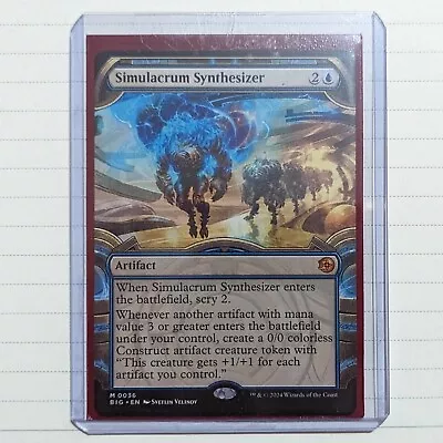 Simulacrum Synthesizer ~ Showcase ~ Extended Art ~ Thunder Junction Mtg • £54.99