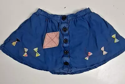 Matilda Jane Girls Toddler Fly A Kite Embroidered Skirt Size 2 In Good Condition • $14.99