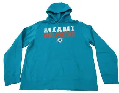 New Miami Dolphins Mens Sizes L-5XL Aqua Hoodie • $27.71
