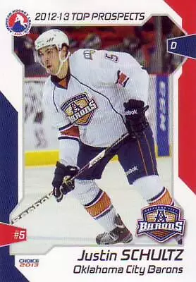 Justin Schultz 2012-13 AHL Top Prospects Oklahoma City Barons • $1