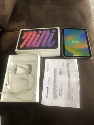 $410 • Buy Apple IPad Mini 6th Gen. 64GB, Wi-Fi, Cellular 8.3 In - Purple