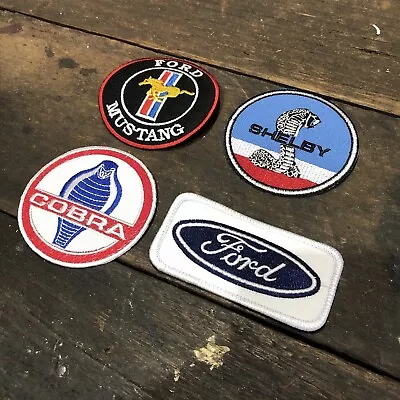 Ford Mustang Shelby Cobra Lot Of 4 Iron On Patches • $20