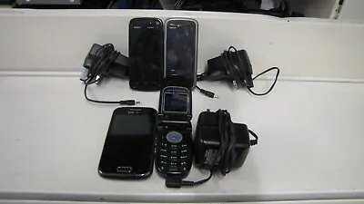1 Motorola Flip Phone 2 Nokia Smart Phones 1 Samsung Galaxy Ace 2 Phone • £30