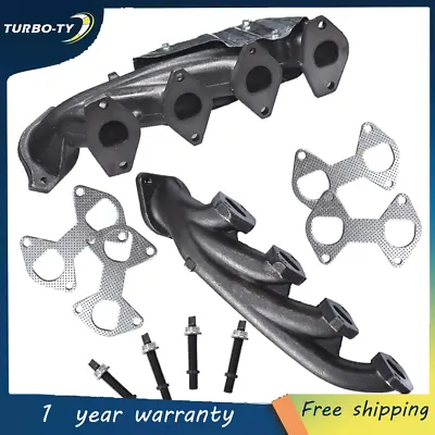 For 05-10 Ford F150 5.4L Truck Left&Right Exhaust Manifold Headers &Gasket Kit • $97.81