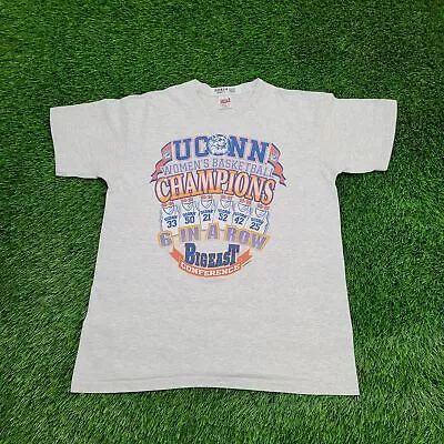 Vintage University-of Connecticut Shirt Womens L 20x27 UCONN Big-East Conference • $83.95