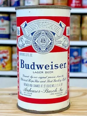 Budweiser 12oz. Flat Top Beer Can 4-Cities Wide Seam Blue Lines - USBC 44/19 • $13.50