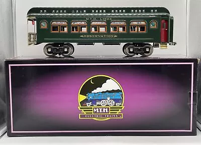 MTH TINPLATE TRADITIONS NO 430 Observation CAR DARK GREEN 10-1107C NIB • $160