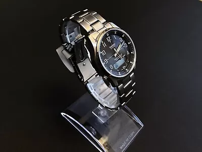 CASIO LINEAGE Series Tough Solar Atomic Radio Watch Stainless Steel / Titanium • $119.99