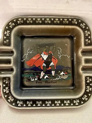 Vintage Ashtray Irish Porcelain Wade Pottery Square Finn MacCoul • $17.58