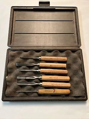 Brownells Chisel Starter Set Containing 5 Henckles Wood Chisels In Plastic Case • $39.99