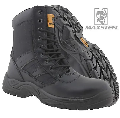 Mens Womens Safety Boots Army Military Police Steel Toe Cap Combat Work Shoes • £32.95