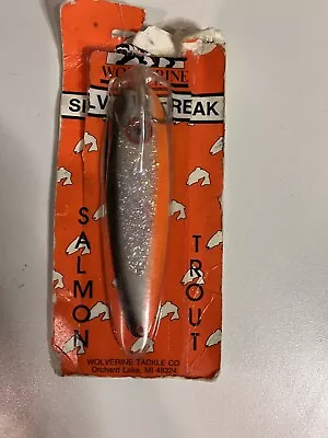 Vintage Silver Streak Fishing Spoon Lure Made In Detroit Detroit Salmon Trout • $5