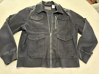Levis “RED” Label Men’s Black  Cotton Denim Jacket Large Retro Style • $85