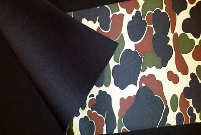 2mm CAMOUFLAGE Neoprene Fabric Scuba Waterproof Wetsuit Material By The Foot • £21.88
