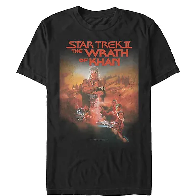Men's Star Trek II: The Wrath Of Khan Retro Movie Poster T-Shirt • $13.99