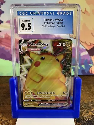 $30 • Buy CGC 9.5 2020 Pokemon Vivid Voltage 044/185 Pikachu VMAX