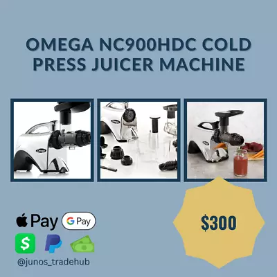 Omega NC900HDC Cold Press Juicer Machine • £284.98