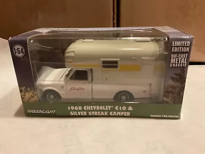 Greenlight  1968 Chevrolet  C10 Truck  W/ Silver Streak Slide-in Camper • $7.95