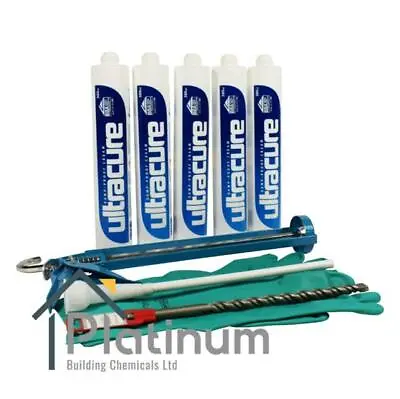 ULTRACURE Damp Proof Cream Kit (5 X 380ml Kit) | DPC Course Injection Treatment • £50.65