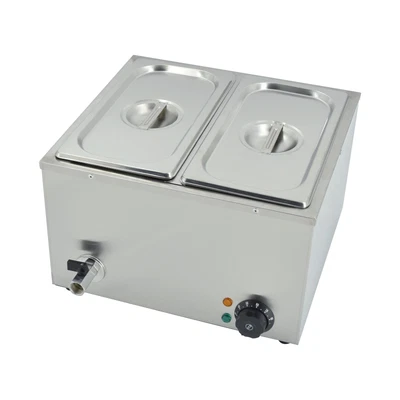 Commercial Electric Bain Marie 2x 1/3 GN Pans Sauce Food Warmer Buffet Heater • £105