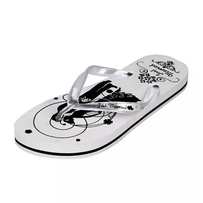 Just Married Flip Flops Wedding Gift Mr & Mrs Sandals Honeymoon Bride Groom • £3.99