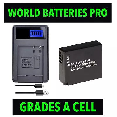 1.4A DMW-BLG10 DMW-BLE9 Battery +CHARGER For Panasonic Lumix DMC GF6 GX7 GF3 GF5 • $34.90