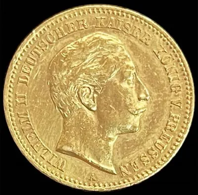 1898 A Gold German States Prussia 10 Mark Wilhelm Ii Coin Berlin Mint • $389