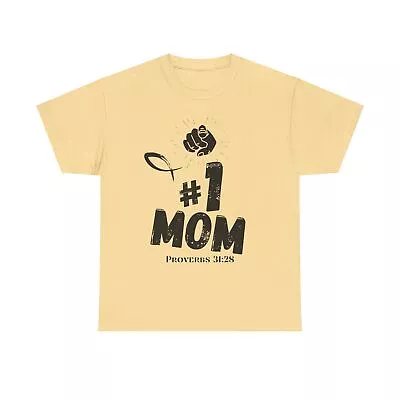 Mothers Day - #1 MOM - Unisex Heavy Cotton Tee • $20.48