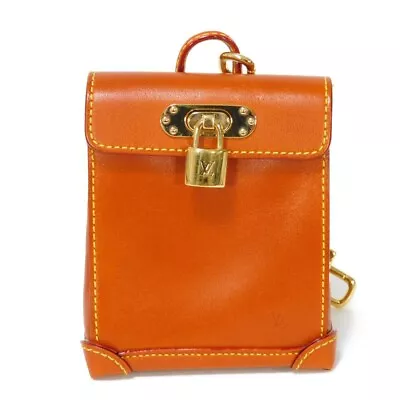 AUTHENTIC LOUIS VUITTON Mini Steamer Bag Charm Key Ring LV Logo Embossed P... • $494