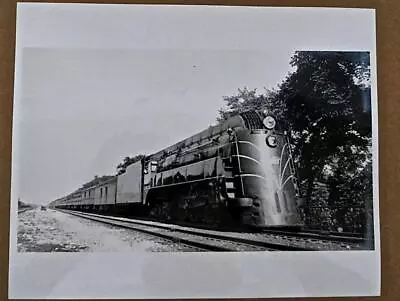 Photo:1939 C&NW Streamlined 4-8-4 E4 Type Seam Loco 4000 At West Chicago • $21.50