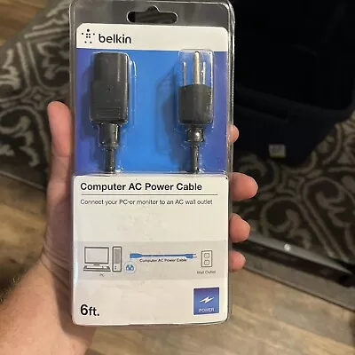 Belkin 6 FT Computer AC Power Cable Connect Supply Cord For MICROSOFT XBOX 360 • $10