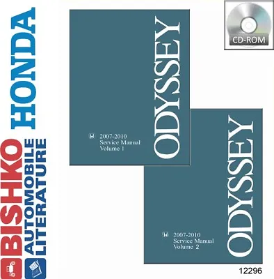 2007 2008 2009 2010 Honda Odyssey Shop Service Repair Manual CD • $41.49