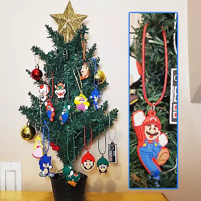 Super Mario Bros. Christmas Tree Ornament Set 🍄 (13 Pcs) Video Game Ornaments • $12