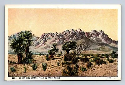 2200 Organ Mountains Near El Paso Texas 97677 Postcard • $3.99