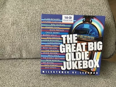 Big Oldie Jukebox 50s 60s 10 Cds Elvis Presley Jackie Wilson Buddy Holly Roy Orb • £2.99