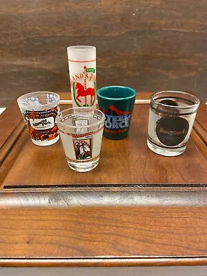$18 • Buy Pennsylvania Amusement Park Rollercoaster 5 Shot Glass Lot Dorney Kennywood