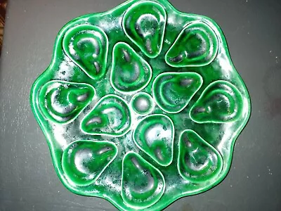 Vintage Desvres Oyster Platter By Geo Martel  French Faience Majolica • $119.99