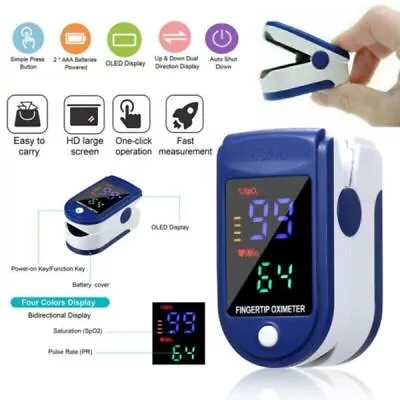 Professional Finger Pulse Oximeter Blood Oxygen Fingertip Monitor Heart Rate • $10.99