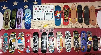 Vintage Tech Deck & Finger Board Mixed Lot Of 23 Skateboards Of New & Used • $31.97