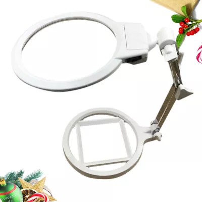  Magnifier LED Lamp Magnifying Work Light Glasses For Crafts Desk • £18.99