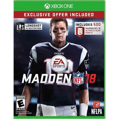 Tom Brady Madden NFL 18 Exclusive Edition: Xbox One • $20