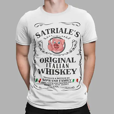The Sopranos T-Shirt Satriale's Italian Whiskey Movie TV Gangster Mobster Tee • £6.99